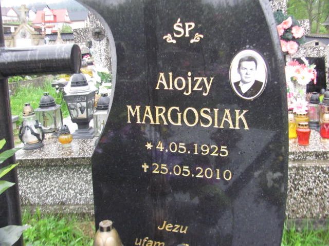 Alojzy Margosiak 1925 Raba Wyżna Podsarnie i Harkabuz - Grobonet - Wyszukiwarka osób pochowanych