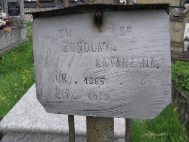 Katarzyna Żondlak 1885 Raba Wyżna Podsarnie i Harkabuz - Grobonet - Wyszukiwarka osób pochowanych