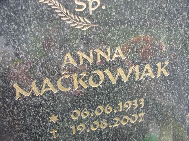 Grób Anna Maćkowiak